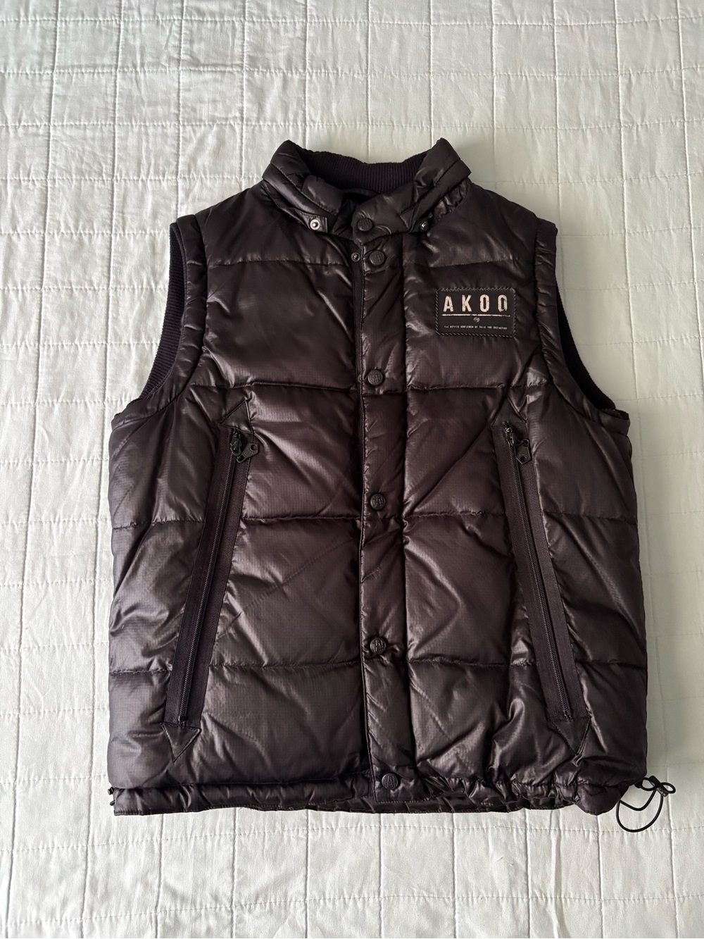 Akoo Men's Puffer Vest Black Size Large